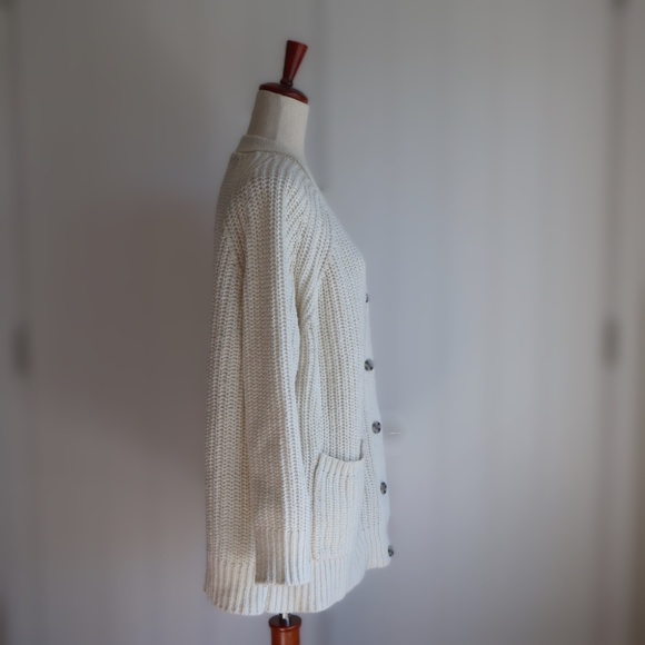 Able Cristina Boyfriend Cardigan Womens XL Cream Closet Staple Coastal - Picture 4 of 10